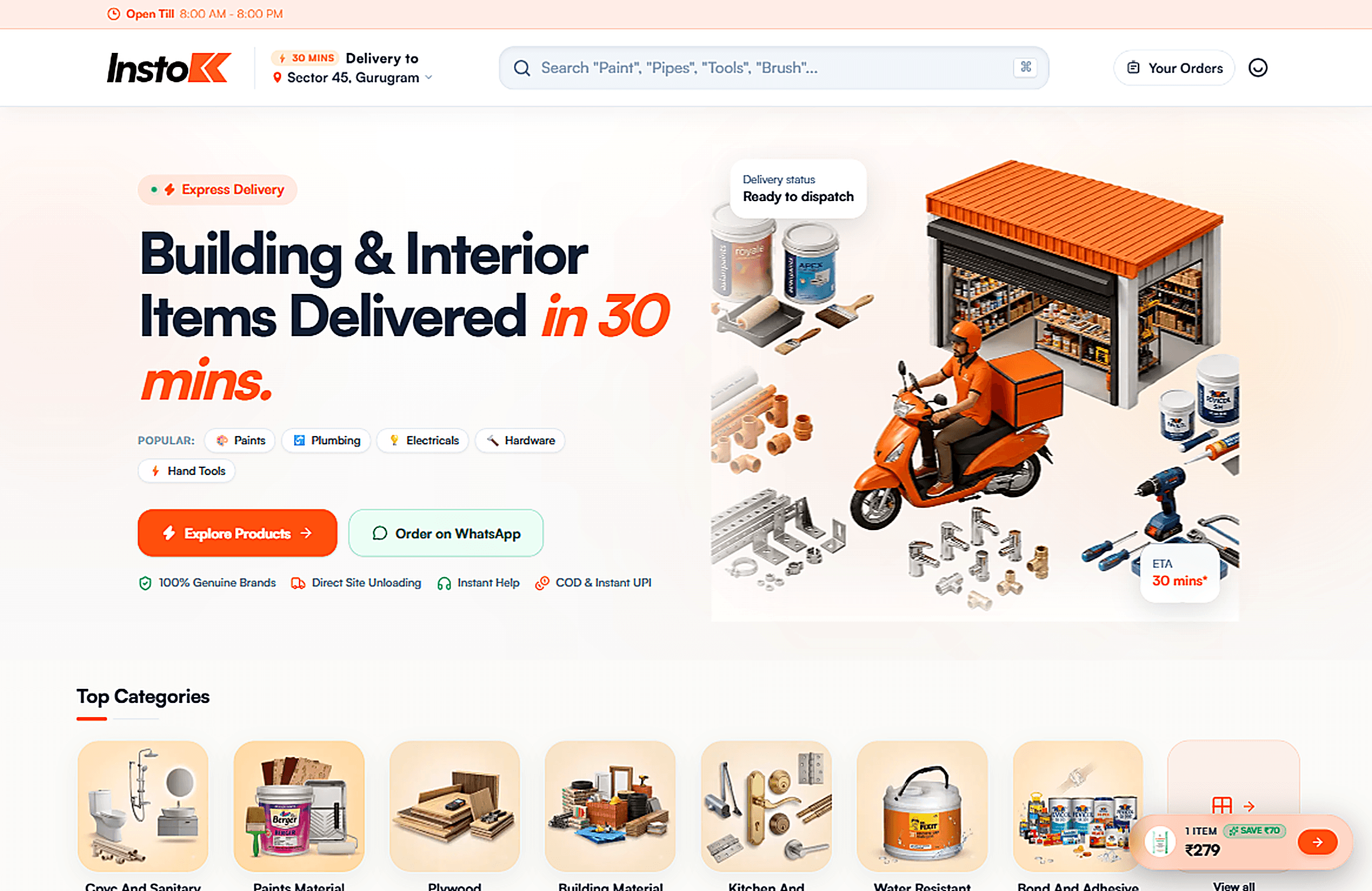 Hyperlocal Quick-Commerce Platform Preview